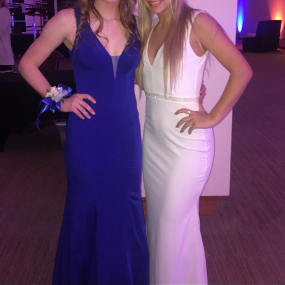 White prom dress